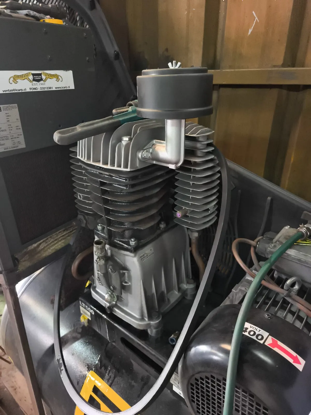 Motor de compresor industrial